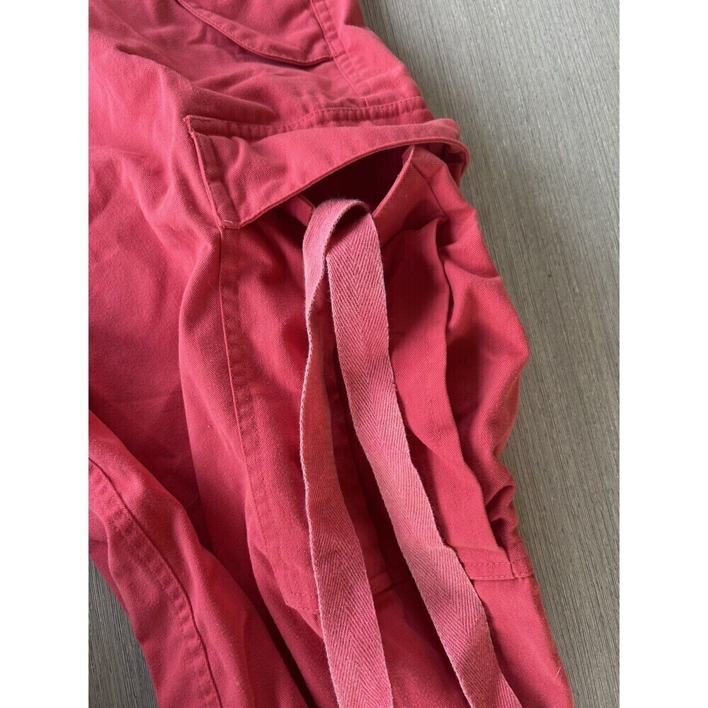 Vintage Y2K Red UFO Retro Pants Rave Parachute Hip Hop Streetwear 90’s M - Picture 7 of 10